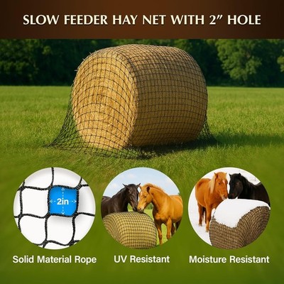 Bale Small Hole Hay Nets For Ponies Hay Bag Large Round Bale Hay