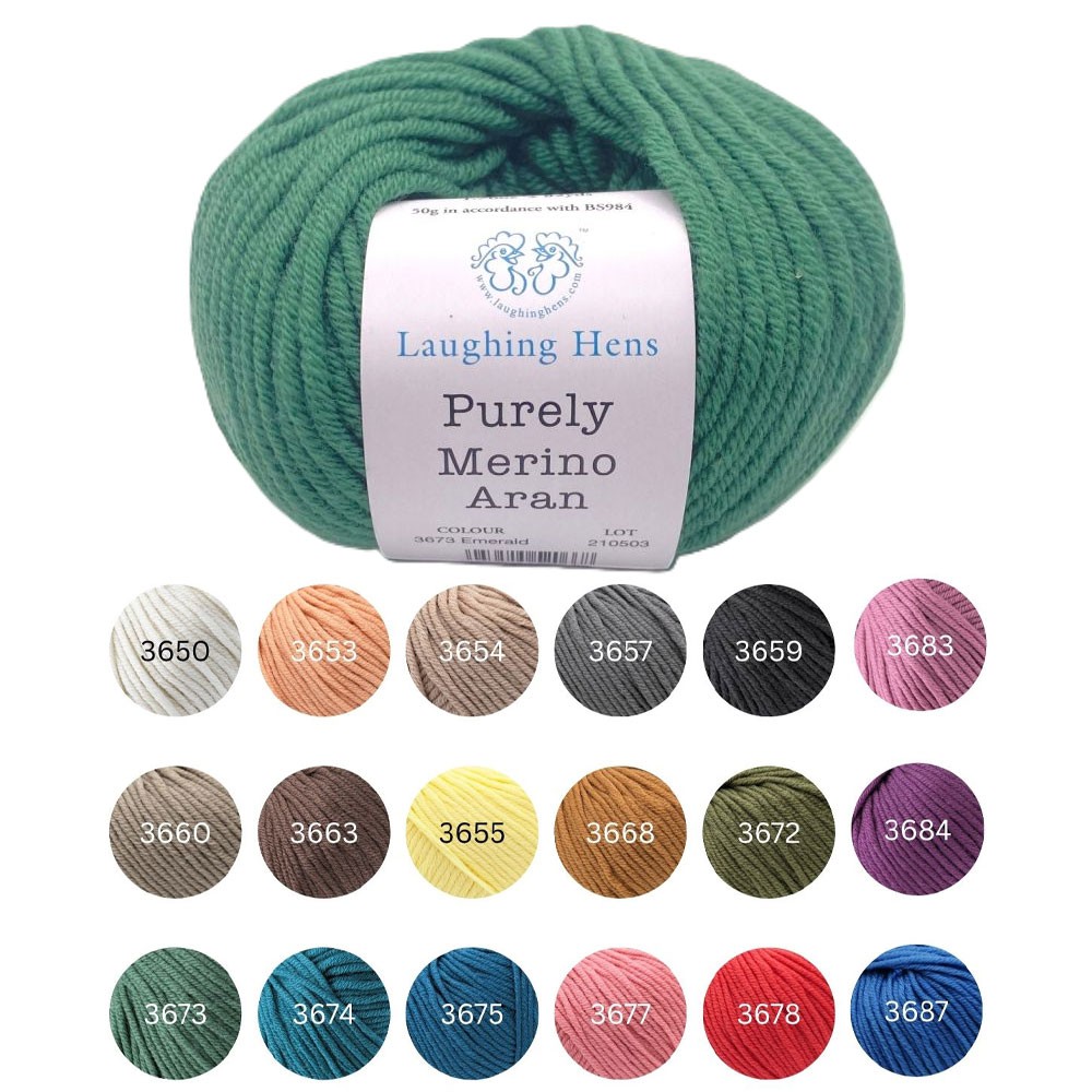 Hilo Purely Merino Peso Aran Superlavado Tejido Fino Crochet Lana Todos los Colores