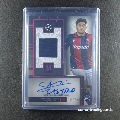 Topps Santiago Castro RC Auto Patch Bologna - /299 #2 2024/25 Museum UCC