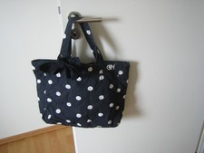 Gilly Hicks Stofftasche gesteppt blau/weiß