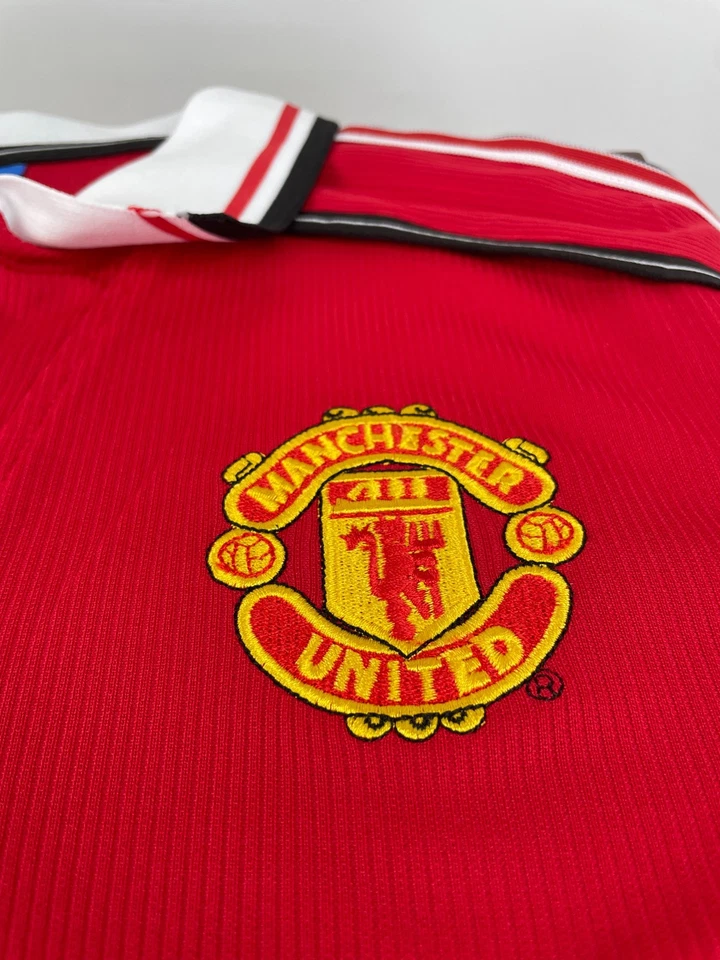 Camiseta local David Beckham #7-Manchester 1998-1999 United Foto 3 de 4