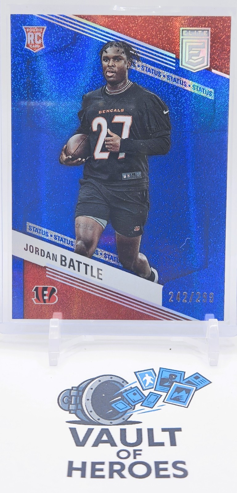 Jordan Battle Panini Donruss Elite #158 Blue