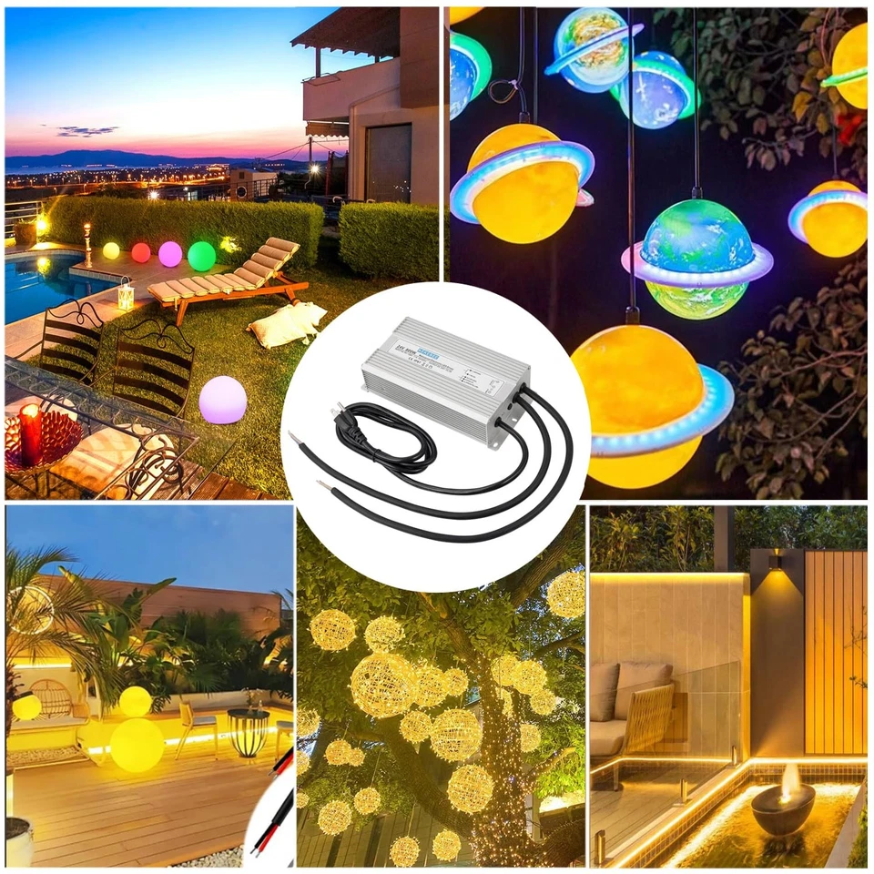 LED Driver 24V800W Waterproof Power Supply 90-130V to 24V33.3A AC to DC Conve... - Image 4 of 4