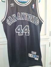 adidas George Gervin Hardwood Classics San Antonio Spurs #44 Jersey Size M