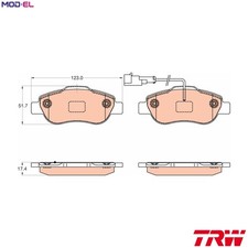 BRAKE PAD SET DISC BRAKE GDB2039 FOR FIAT 500 PANDA/Hatchback/Van/CLASSIC 1.2L