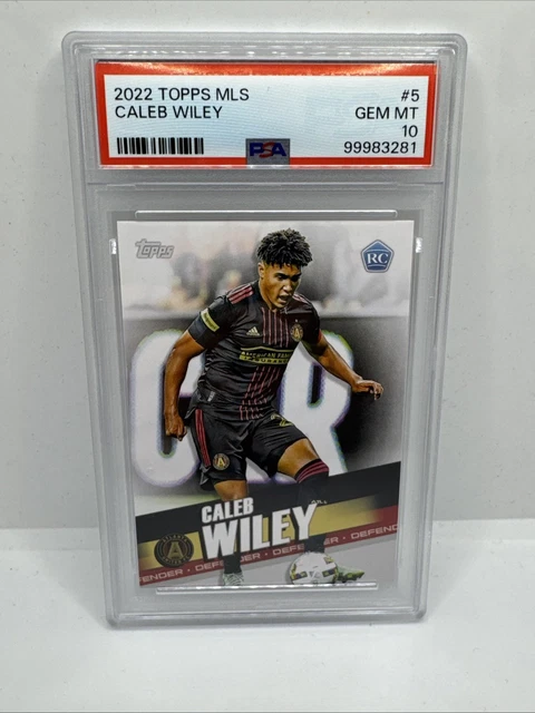 Caleb Wiley Rookie Card 2022 Topps MLS #5 Atlanta United PSA 10 Graded