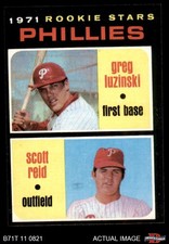 1971 Topps #439 Greg Luzinksi / Scott Reid Phillies RCs RC 5 - EX