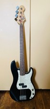 1999 Squier P-Bass by Fender — Black w/ Pearloid