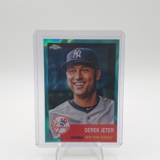 Topps 2022 Chrome Platinum Derek Jeter #2 Aqua Lava Refractor 155/299