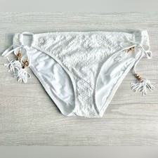 La Blanca Women's Crochet Side-Tie Hipster Bikini Bottoms Size 12