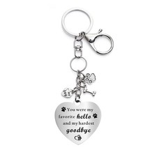 Pet Memorial Gifts for Loss of Dog, Rainbow Loss Sympathy Gift Bridge Keychain f