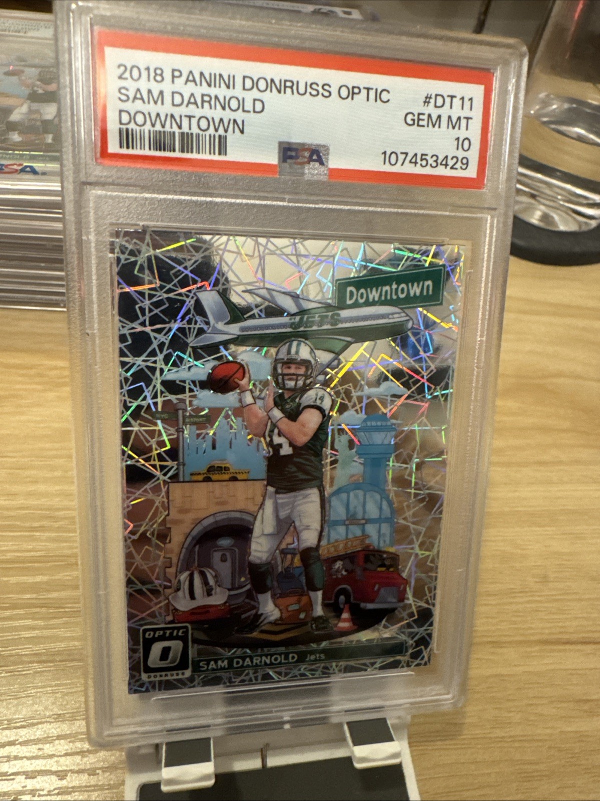 Sam Darnold Panini Donruss Optic Downtown #DT11 Base