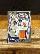 2022 Panini Playbook Down and Dirty /99 Courtland Sutton #DD-6 Broncos Game Worn