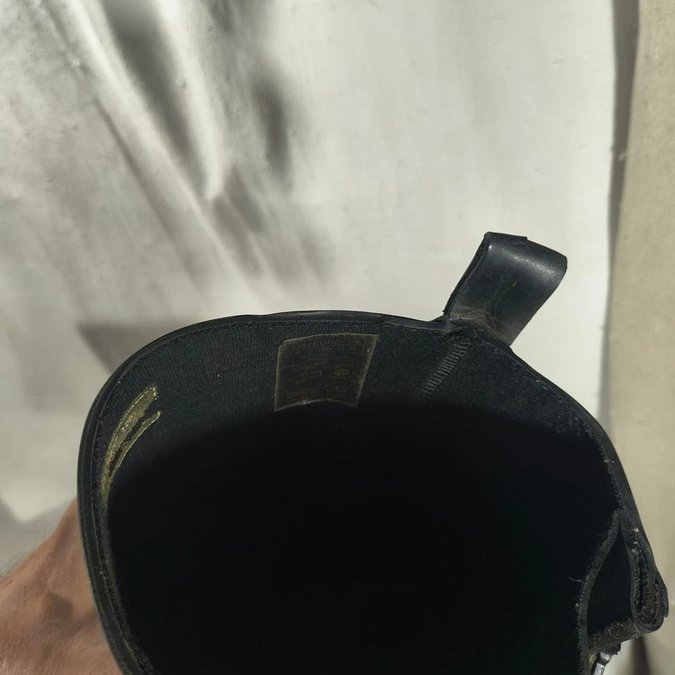 Botas de lluvia/nieve Capelli negras con patrón floral para mujer talla 8 "Wellies" Foto 4 de 4