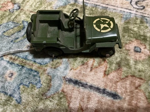 Vintage Old Military Jeep Car Dinky Toys England By Meccano Ltd Collectible 1950