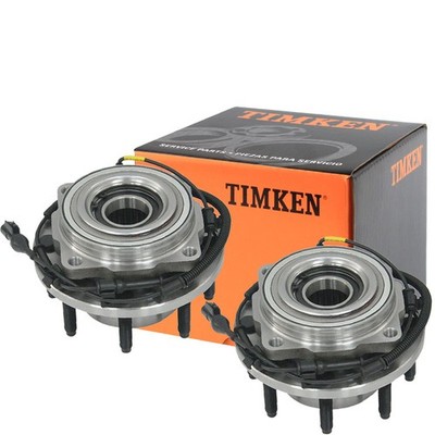 4WD TIMKEN Front Wheel Hub Bearing Pair For Ford F250 Super Duty 2005-2010 SRW