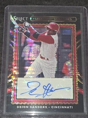 2025 Panini Select MLB Deion Sanders Legendary Signatures 1 of 1 Autograph  