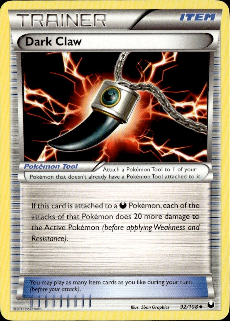 Pokemon Dark Claw 92/108 Dark Explorers LP