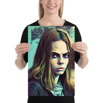 Cara Delevingne Movie Poster Wall Art 12''x18'' Inches Fan Artwork Modelling Print