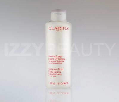 Clarins Moisture-Rich Body Lotion With Shea Butter Dry Skin 13.1oz/400ml Sealed