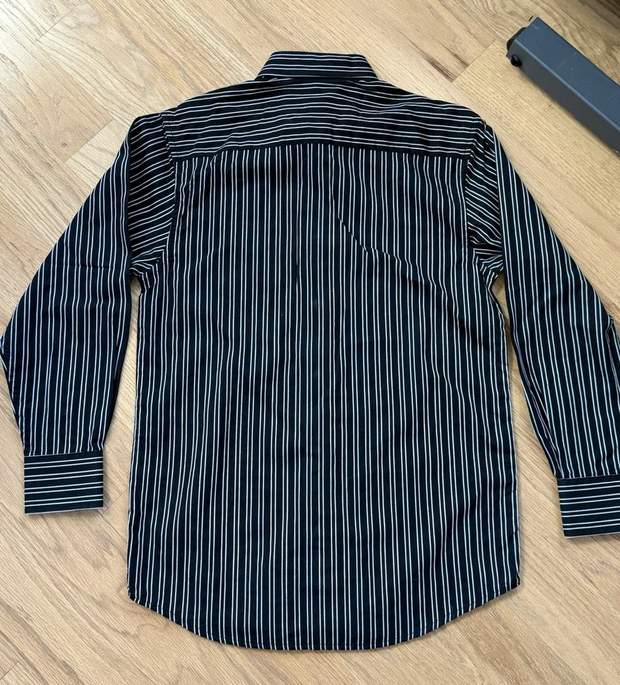 Camisa de vestir Ike Behar manga larga, talla 12, usada una vez. Foto 3 de 4