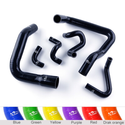 For Ford Mustang 86-93 92 GT LX Cobra 5.0L Black ZAP Radiator Silicone Hose Kits
