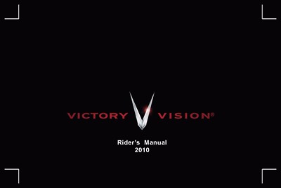 Victory Owners Manual Book 2010 Victory Vision 8-Ball