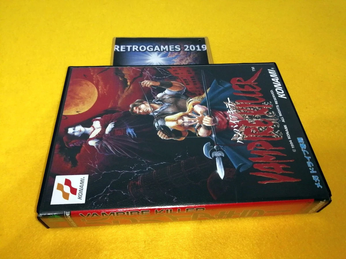 MD VAMPIRE KILLER / CASTELVANIA Sega Mega Drive / Genesis REG CARD DRACULA