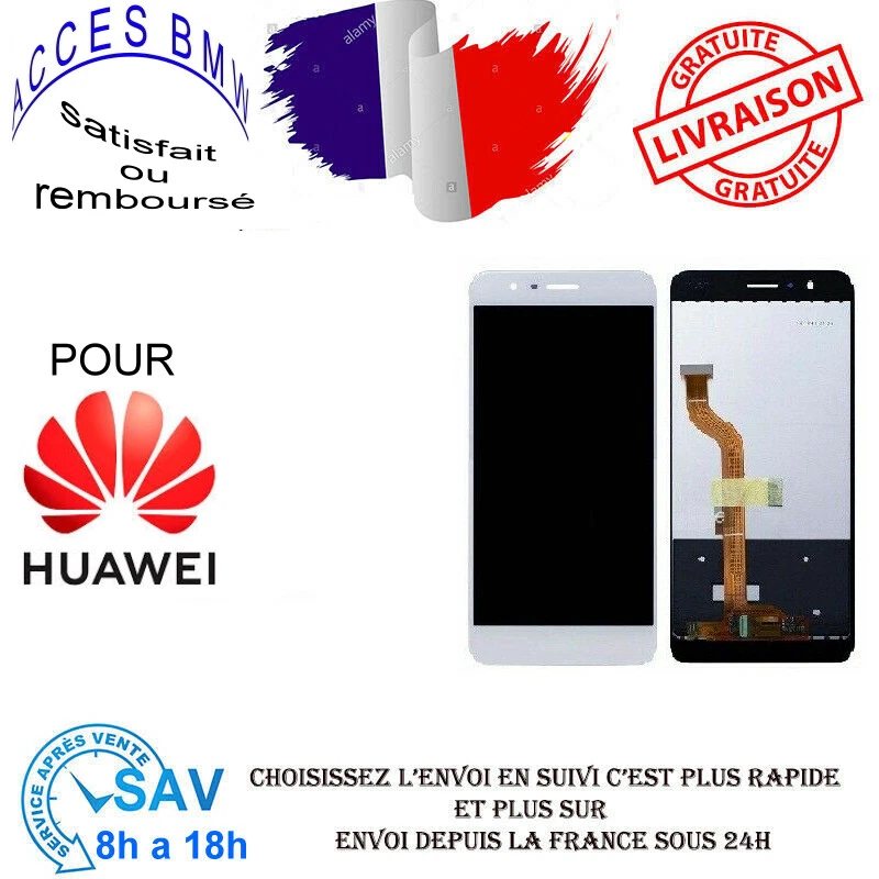 Ecran pour Huawei Honor 8 vitre tactile + écran LCD Blanc - Photo 1/1