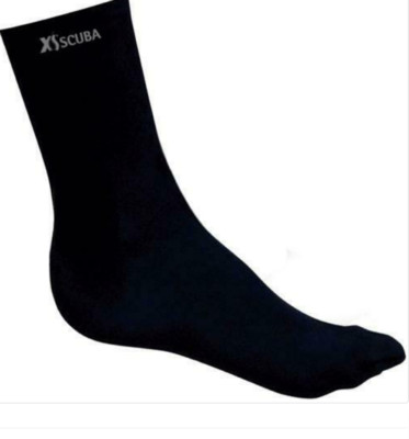 XS Scuba Beefy Spandex Scuba Dive Socks 1 Size Fits Most Black