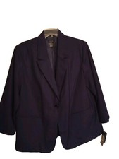 Rqt Women Navy 16wp 1 Button Jacket