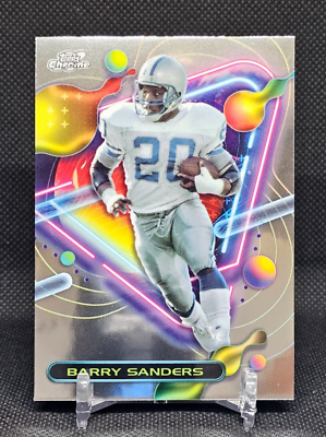 Barry Sanders 2024 Topps Composite Football Topps Chrome Cosmic