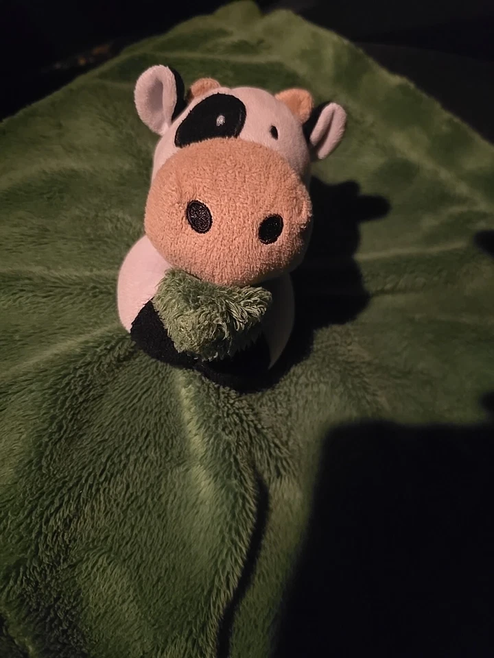 John Deere Cow Lovey Plush Green Baby Security Blanket Foto 2 de 4