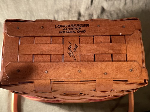 1989 EDITION - Longaberger Christmas Holiday Memory Basket -Christmas Collection - Picture 10 of 10
