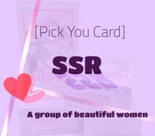 [PICK your card] A Group of Beautiful Women 2 SSR card - goddess waifu ccg