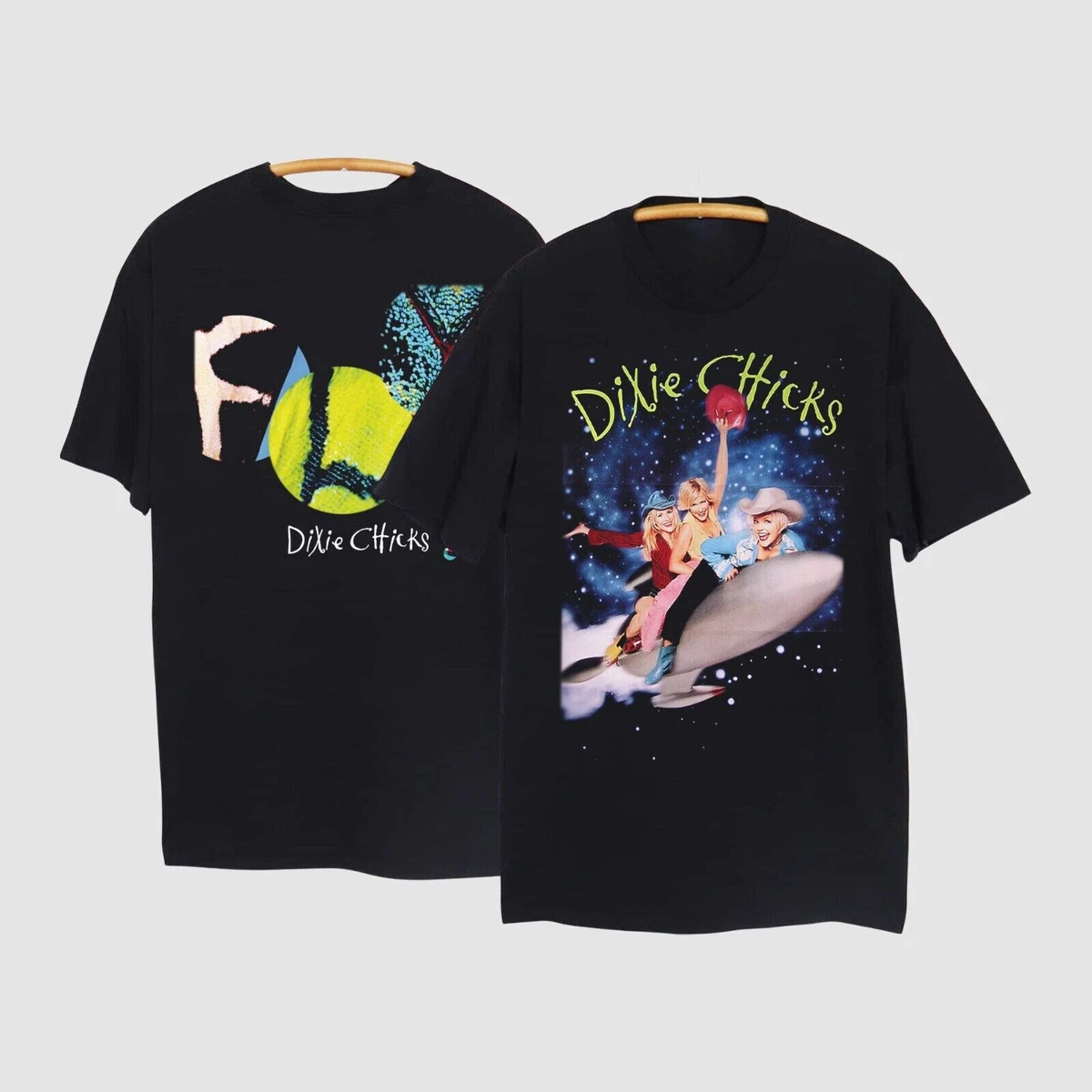 Chicks Dixie T Shirt Tour Concert Top Vintage Size Band World Tee Black Unisex