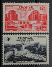 1948 FRANCE TIMBRE Y & T N° 818/19 Neufs * * SANS CHARNIERE (MNH)