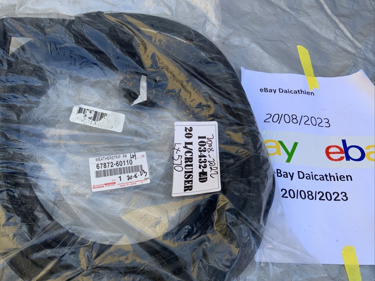 2008-2022 Land Cruiser Lexus LX570 Rear Left Door WEATHERSTRIP