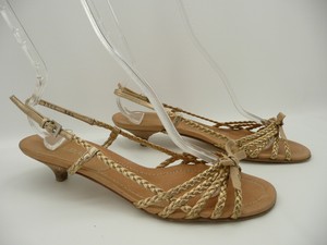 prada gold sandals