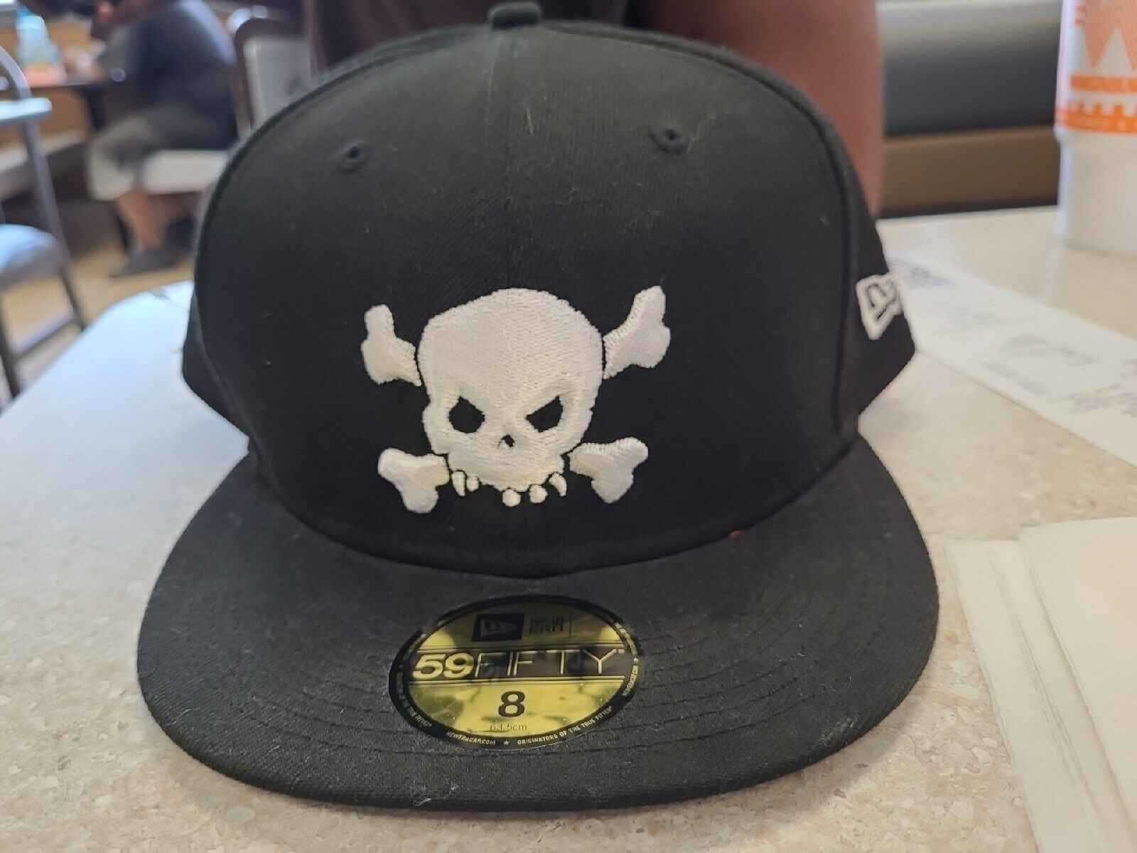 Supreme Skull 8 59Fifty New Era Hat Fitted Cap Men black