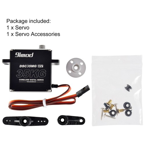 9imod Wasserdichtes Servo 35KG 180 Grad Metal Gear HV Coreless Servo für RC Car - Bild 12 von 12