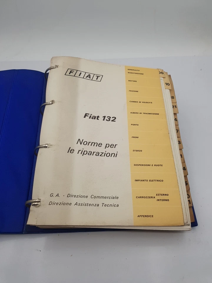 Manual de Taller Fiat 132 Normas para Las Reparaciones Asistencia Técnica Y La - Imagen 2 de 4