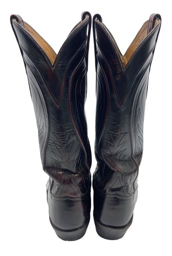 Stivali da cowboy Lucchese Classics Black Cherry Brush Off Goat 8,5 EEE - Foto 4 di 8
