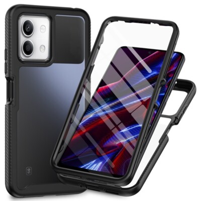 For Redmi Note 13 5G Starry Sky Solid Color Series PC + TPU Phone Case with film