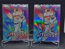 2021 Bowman Chrome Baseball Futurist Insert Mojo Heston Kjerstad #FUT-HK & Base