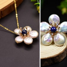Christmas Women Jewelry Set Chain Pearls Earrings Choker Necklace Pendant Gifts