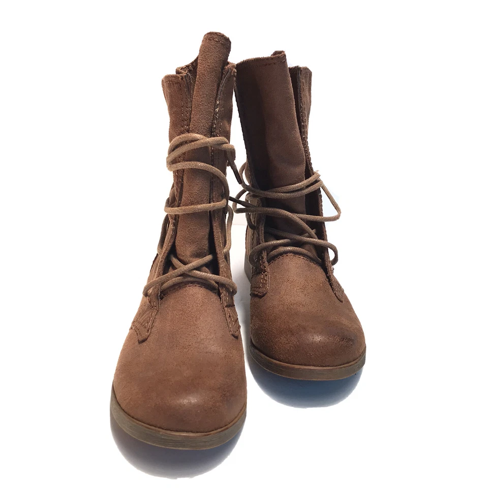 Botas vaqueras Sugar Will Do marrón con cordones coñac talla 5,5 NUEVAS Foto 3 de 4