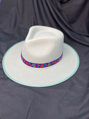 Fedora Hat Men Women  Jade Green  Elegant Made Of Australian Wool Hat