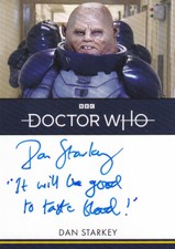 2023 Doctor Who Series 1 -4 Inscription Card Autographed by Dan Starkey # 1