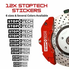 12x Stoptech Brake Caliper Decal Stickers Car Decals Car Stickers